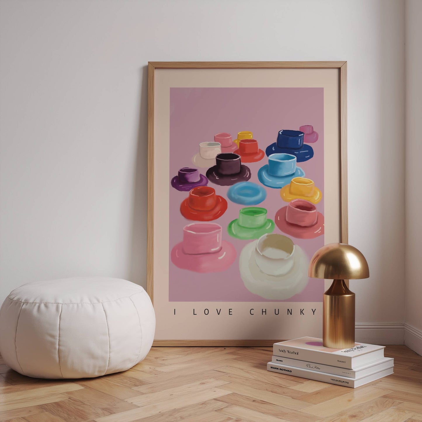 Trendy Chunky Mug, Coffee Print - Digital Product