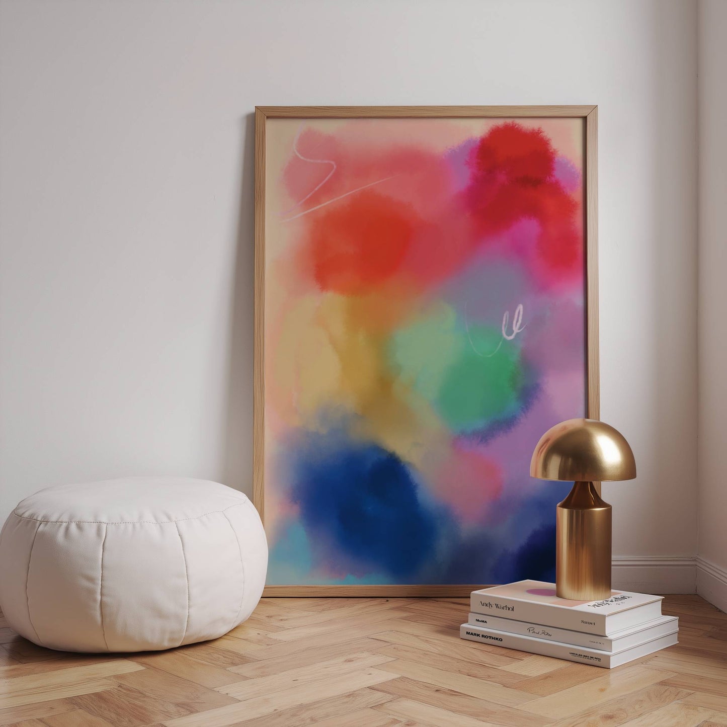 Colorful Watercolor Aura Print - Digital Product
