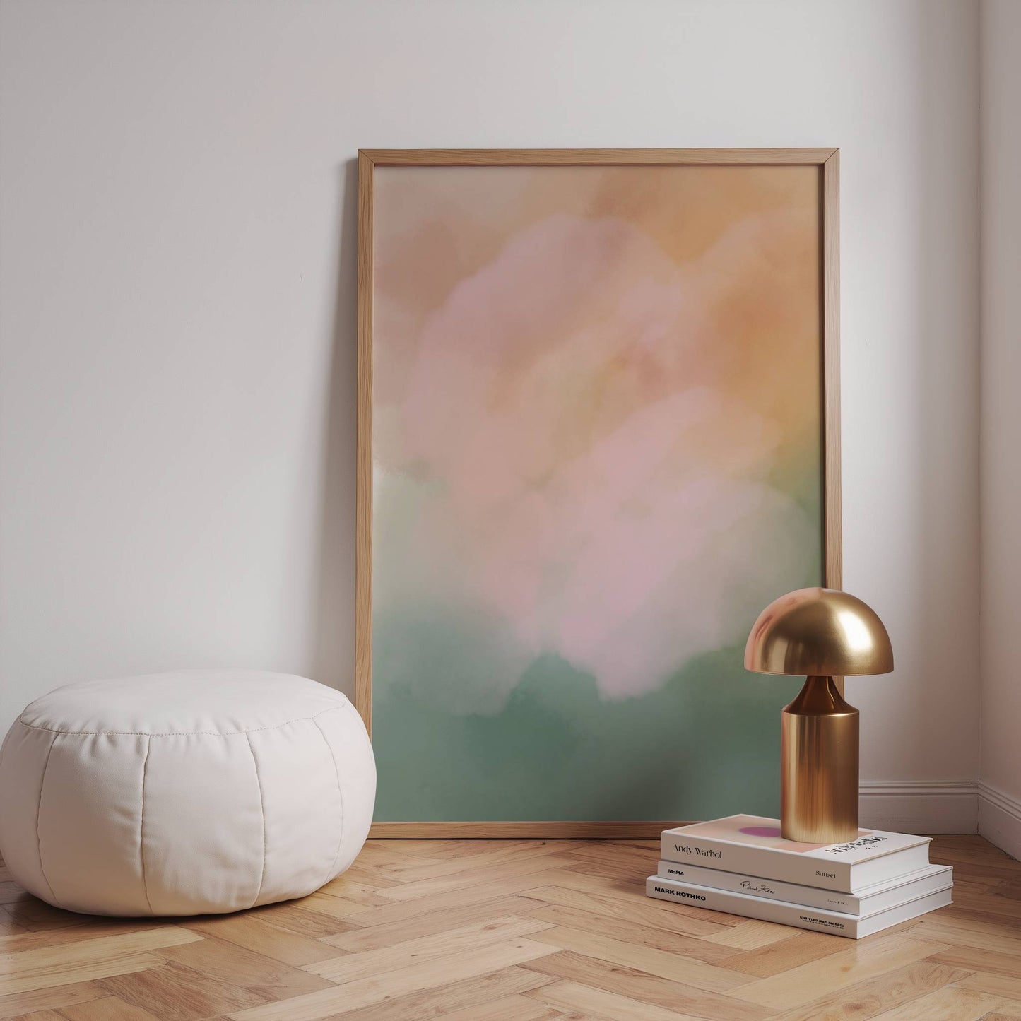 Neutral Palette Watercolor Aura Print - Digital Product