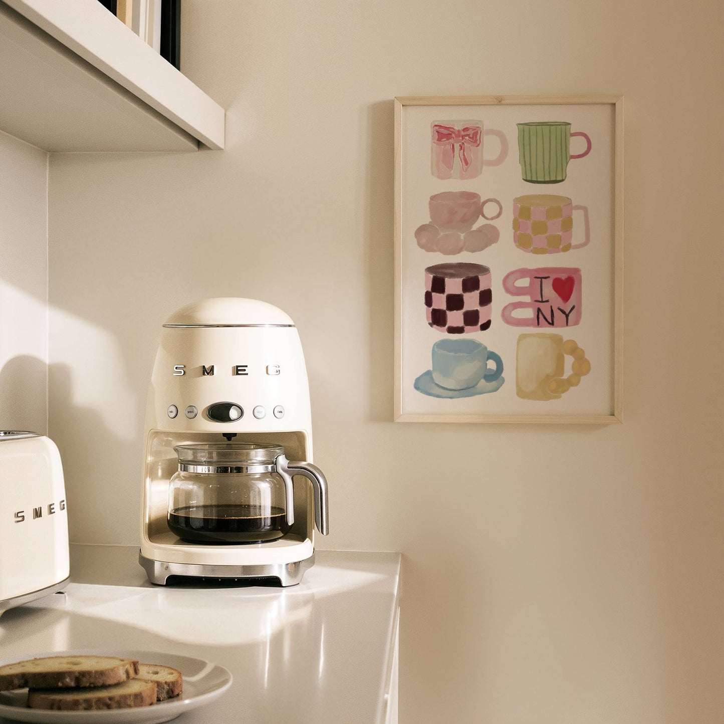Assorted Mugs Coffee Lover Print - Digital Product