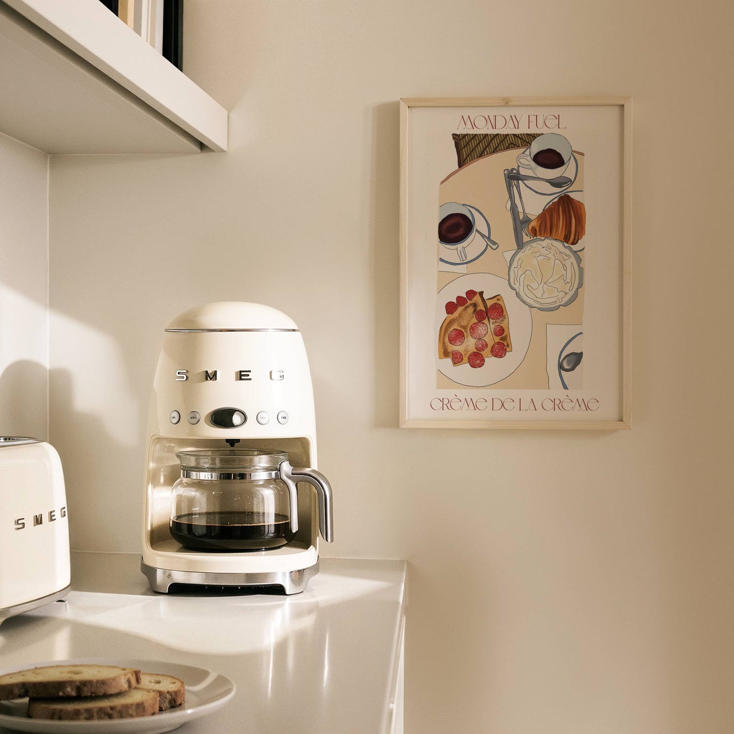 "Monday Fuel" Parisian Breakfast Print - Digital Product