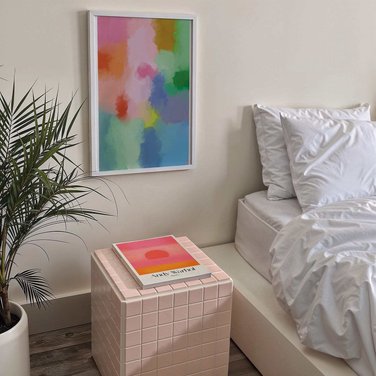 "Colorful Mud" Organic Abstract Wall Art, Modern Colorful Print - Digital Product