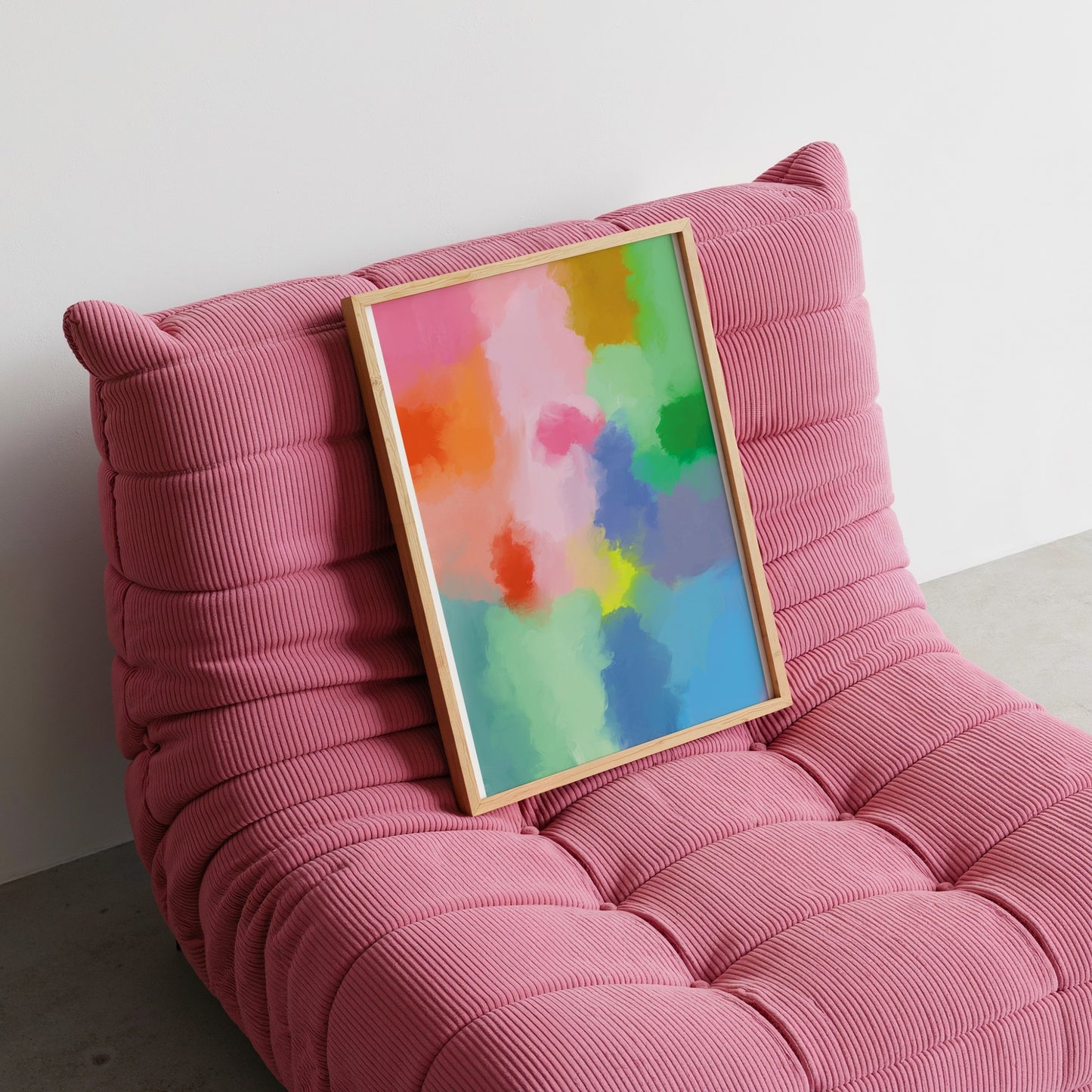 "Colorful Mud" Organic Abstract Wall Art, Modern Colorful Print - Digital Product
