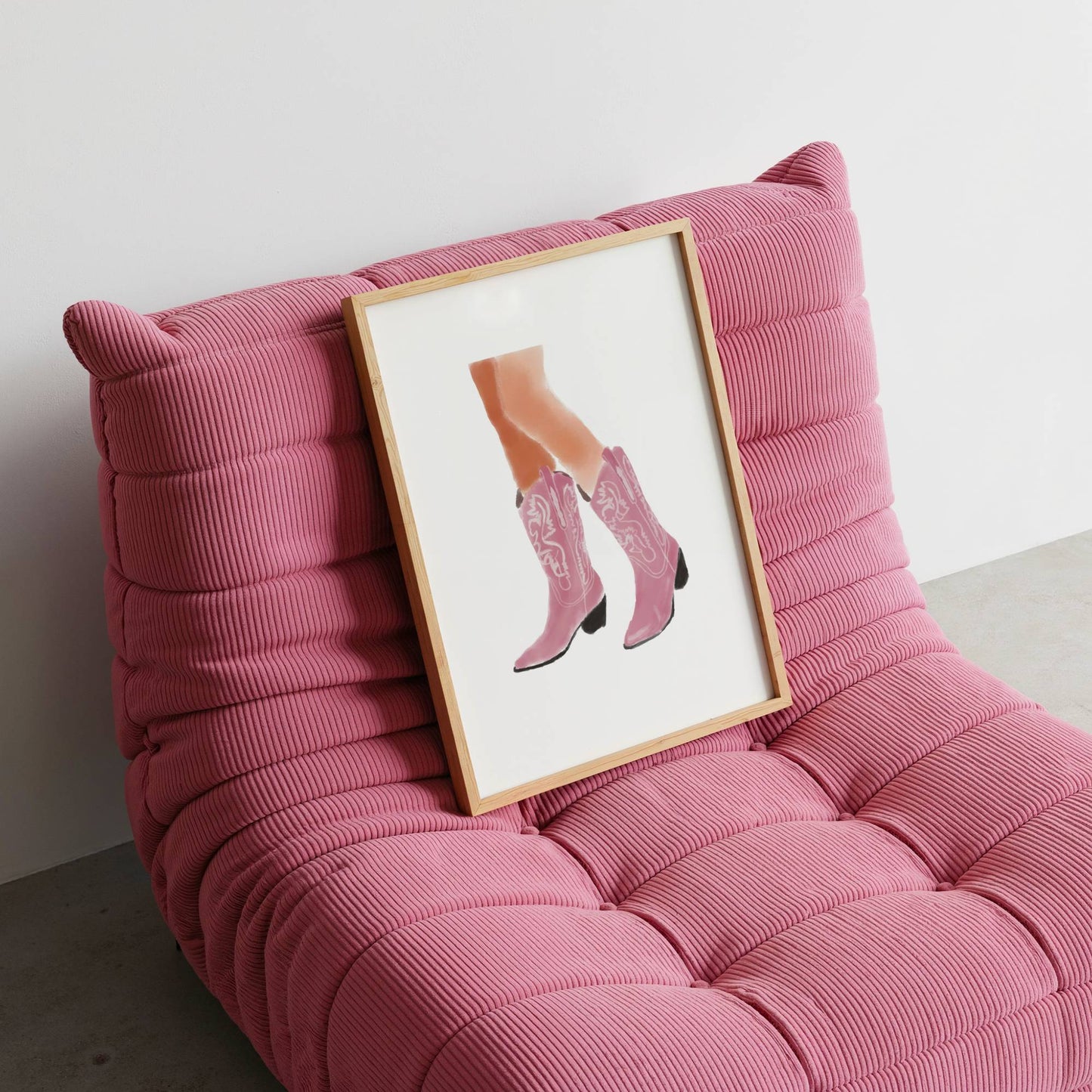 Pink Western Style Cowgirl Boots - Digital Product