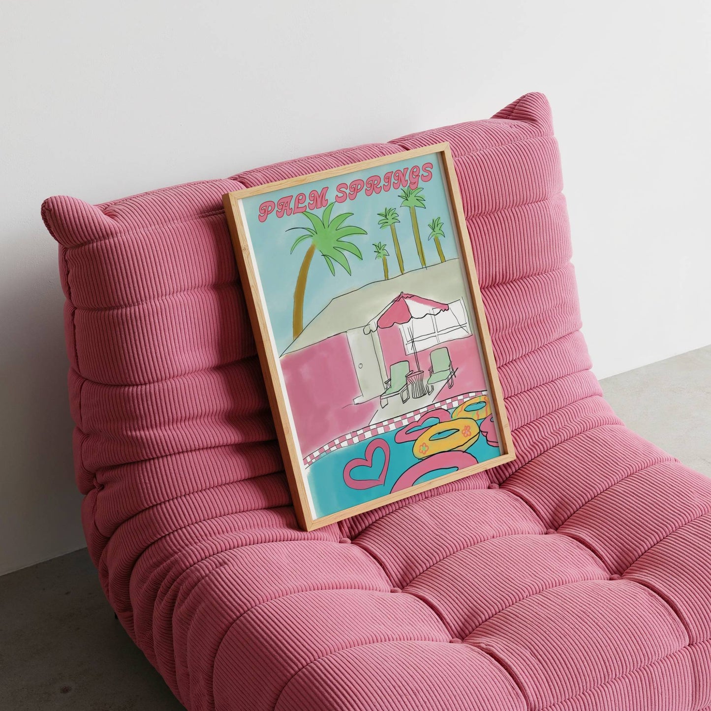 Palm Springs Retro Poolside - Digital Product