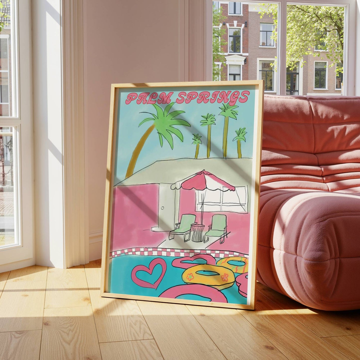 Palm Springs Retro Poolside - Digital Product