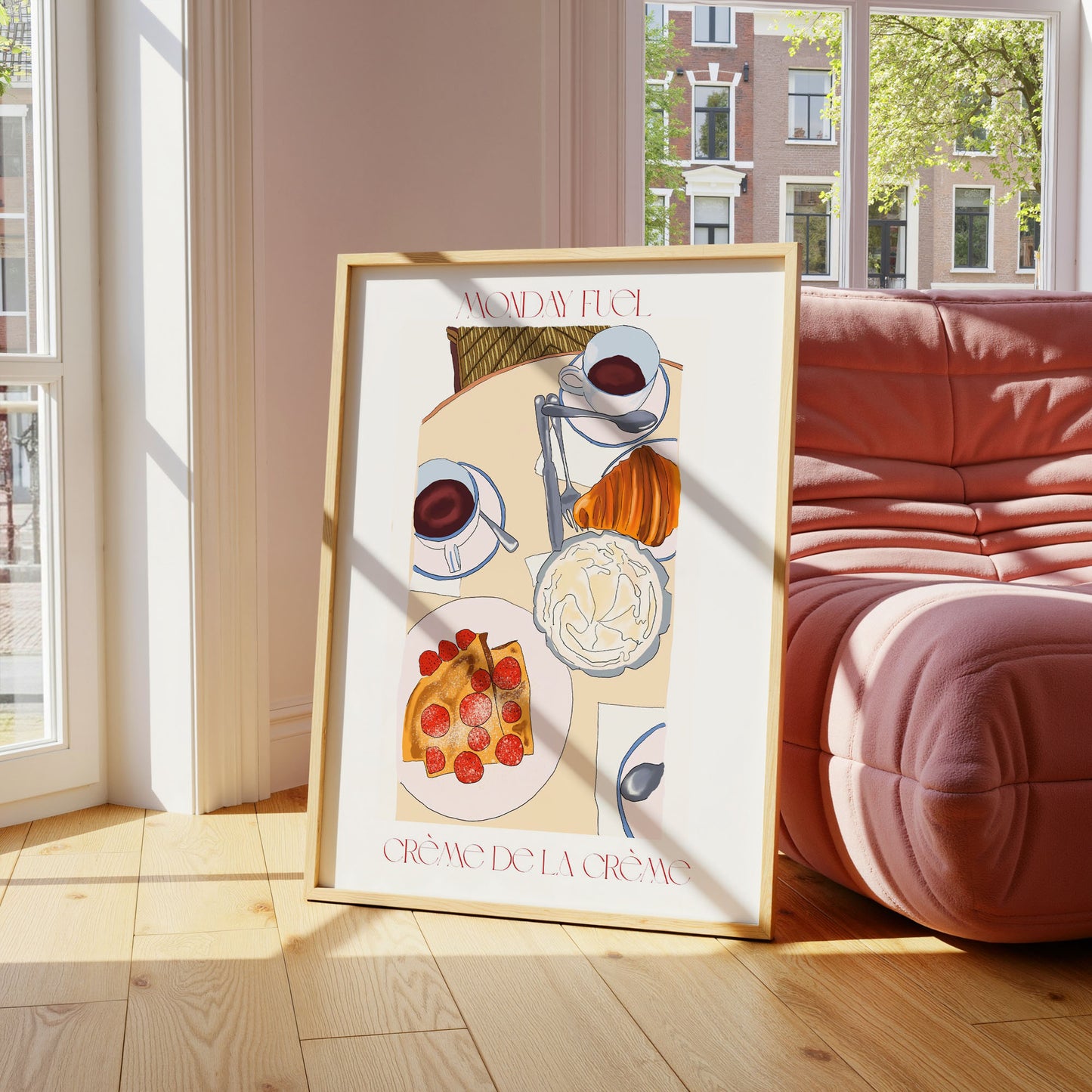 "Monday Fuel" Parisian Breakfast Print - Digital Product