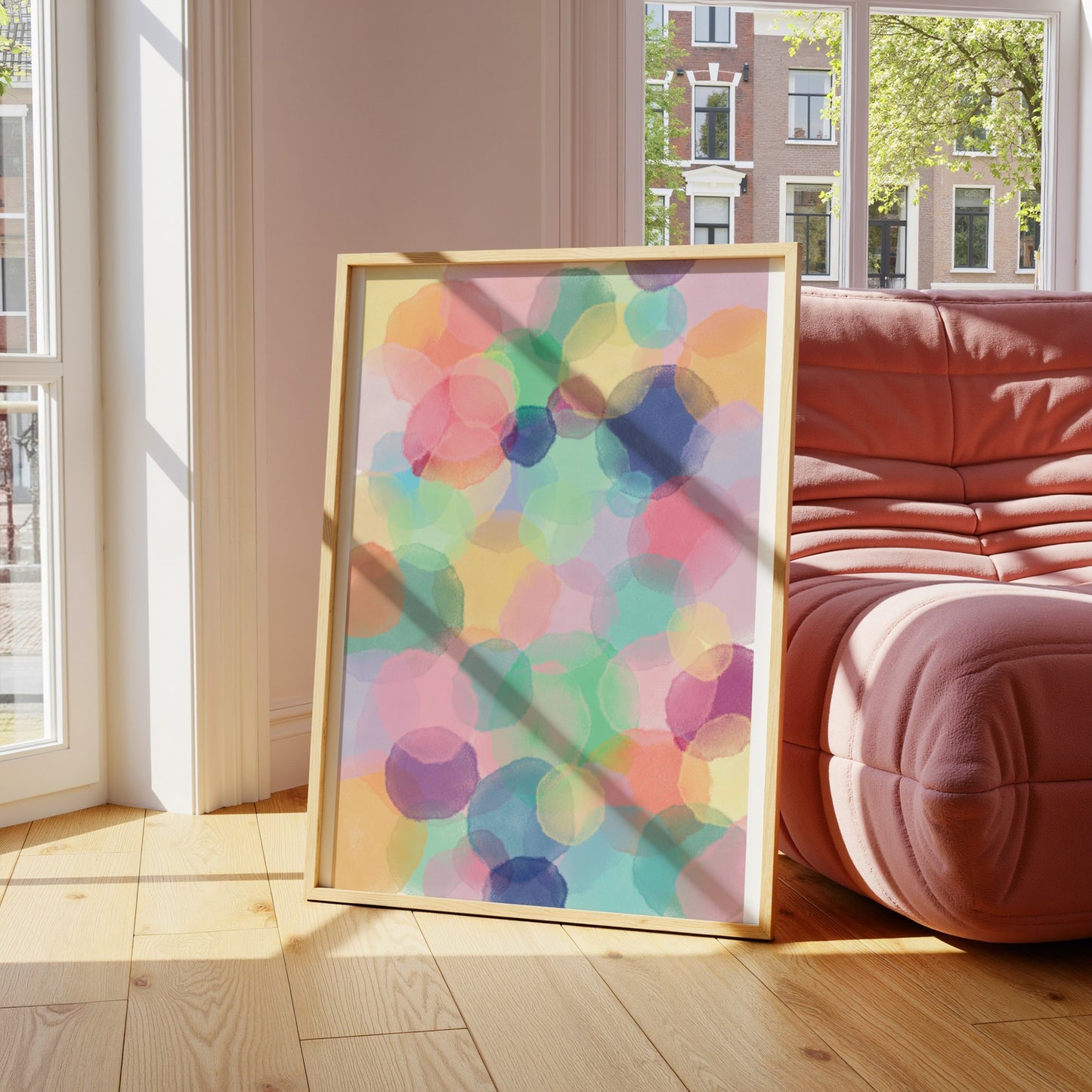 Watercolor Drops, Modern Print - Digital Product