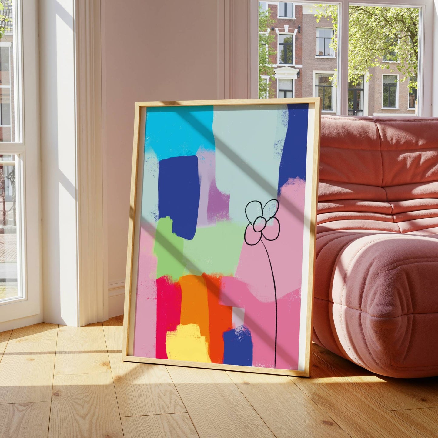 Colorful Abstract Flower - Digital Product