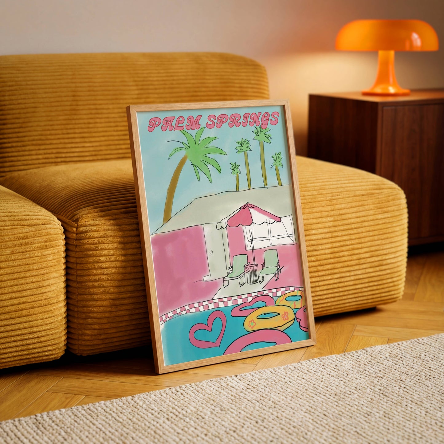 Palm Springs Retro Poolside - Digital Product