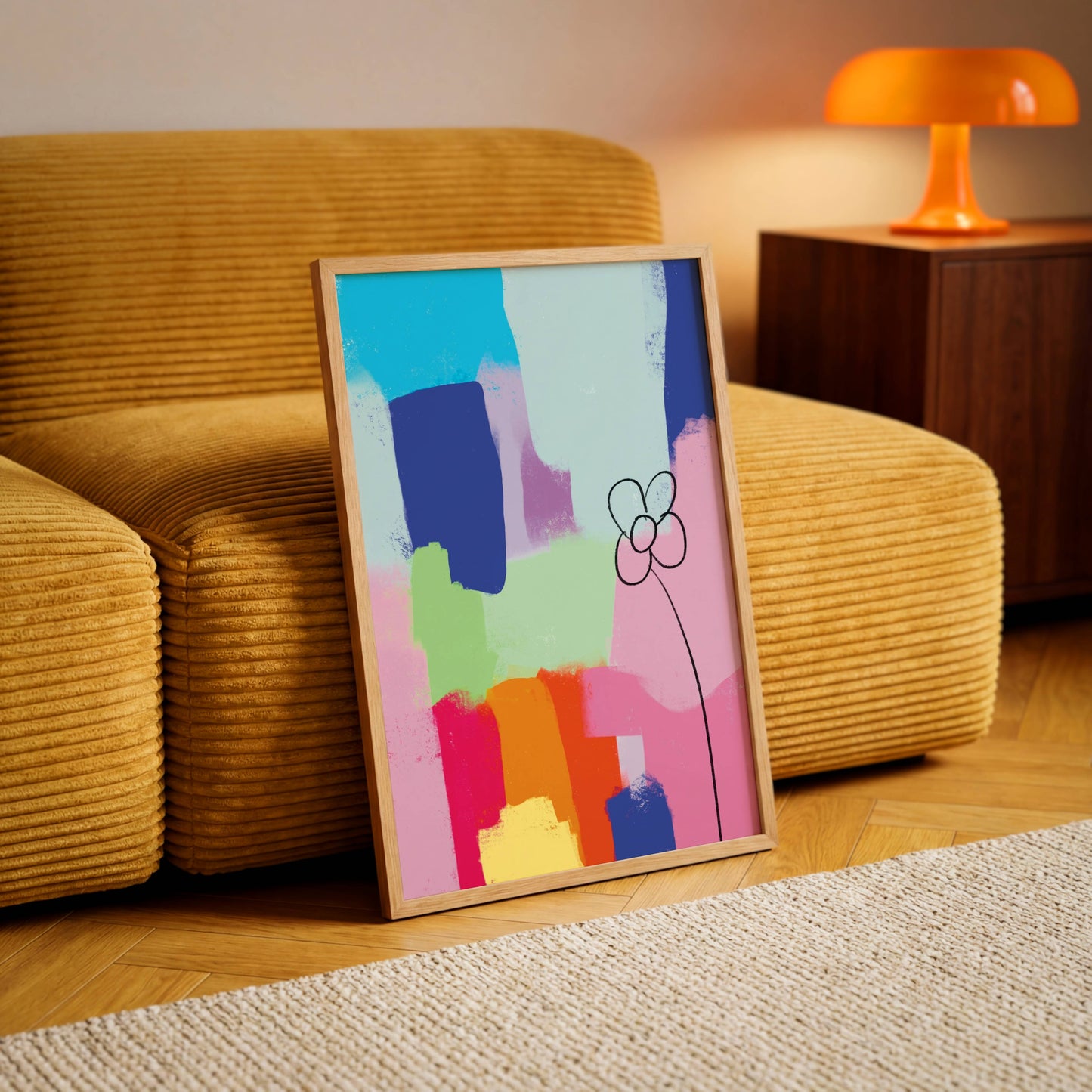 Colorful Abstract Flower - Digital Product